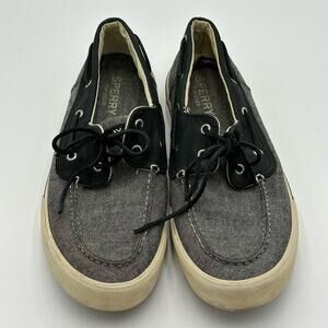 Sperry Mens Top-Sider Boat Shoe Sneakers‎ - Black & Gray - Men size 11.5